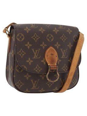 Authentic LOUIS VUITTON Monogram Saint Cloud MM Shoulder Bag M51243 LV